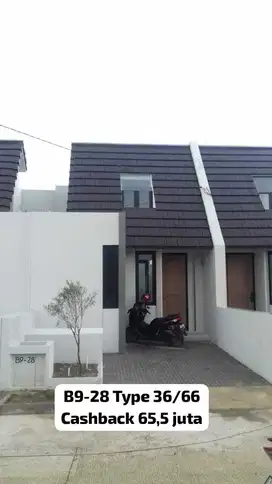 Type 36/66. Rumah siap huni. Hinata Living