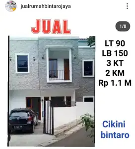 jual rumah dkt Cikini bintaro direct pemilik langsung