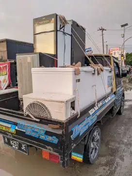 Terima borongan elektronik bekas/rusak AC, kulkas, freezer, showcase