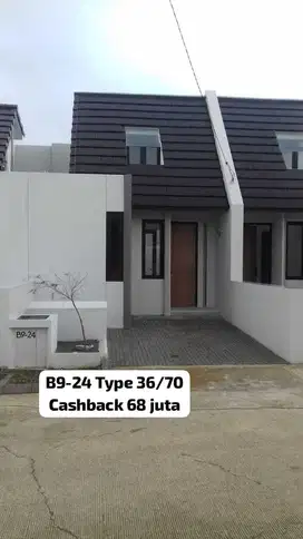 Hinata Living. Type 36/70. Rumah 1 Lantai