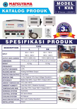 STABILIZER 1000 VA / 1 KVA