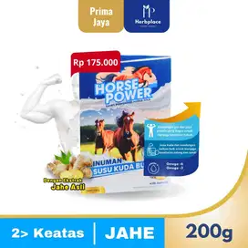 Susu Horse Power dengan Jahe Asli Kemasan 200g
