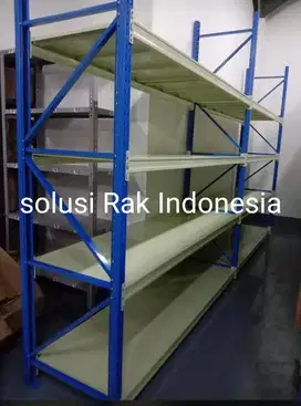 RAK SHELVING PREMIUM KAPASITAS 500KG PER LEVEL SHELVING POWDER COATIN
