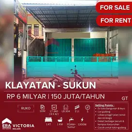 Ruko Lokasi Pinggir Jalan Strategis Dekat Beberapa Perumahan dan Univ