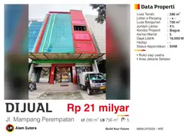 Dijual Ruko Mampang Prapatan Raya JakSel Cocok Buat Kantor/Usaha