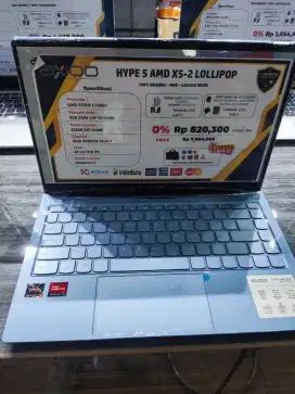Cicilan Bunga 0% Laptop Axioo Hype 5 AMD X5 2 LOLLIPOP