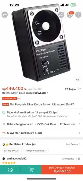 AVITRON ULTRASONIC PENGUSIR TIKUS/HAMA