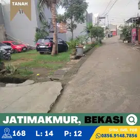 Tanah dijual Hook, Murah, Jatimakmur, Bekasi dekat Tol Jatiwarna, SHM