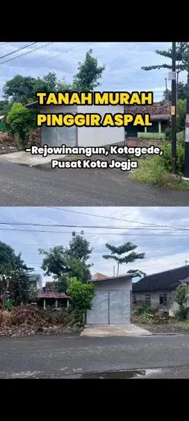 Tanah di jual di bawah Njop pasaran di kota gede rejowinagun