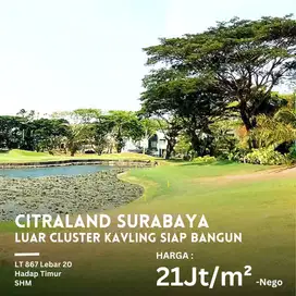 Tanah double view golf dan lake di Citraland Bukit Golf