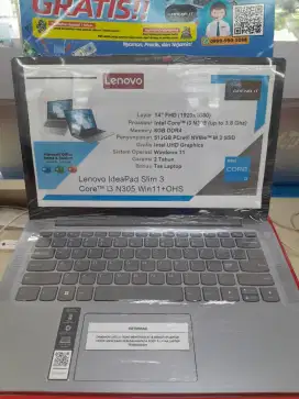 JUAL LAPTOP LENOVO SLIM 3 IPS3-82XA0037ID/HP/ASUS/ACER/ADVEN