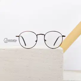 Kacamata Oval Besi Elegan Tangkai Ramping - Badiono 01
