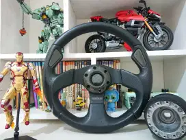 Stir mobil steer racing momo jet black carbon original bosskit hkb ori