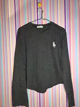 Croptop lengan panjang olop