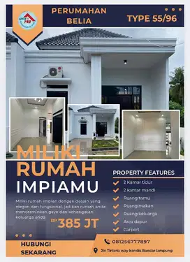 RUMAH CLUSTER TERMURAH DI BANDAR LAMPUNG