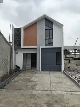 790.Rumah 1,5Lantai Mezanine Modern  Promo DP0% Free Biaya di Pdk cabe