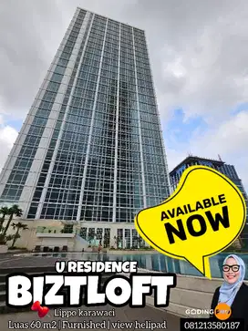 for rent U Residence bizloft depan kampus UPH lippo village