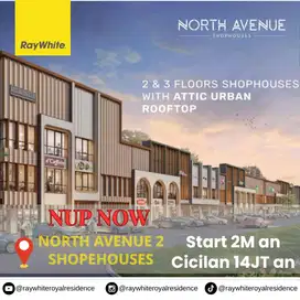 North Avenue 2 Shophouses The Greenlake Citraland Surabaya Barat