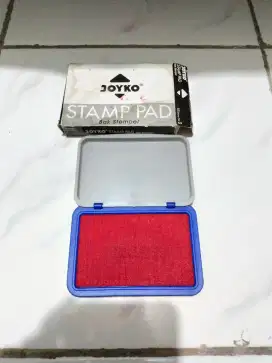Bak Tinta Untuk Cap Warna Merah