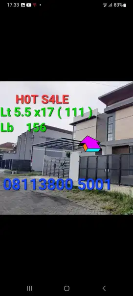 JUAL CEPAT‼️RUMAH LUX SUTOREJO 2LANTAI