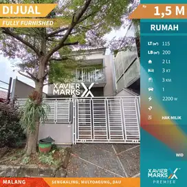 Dijual Rumah Bagus di Sengkaling Malang Furnished Full