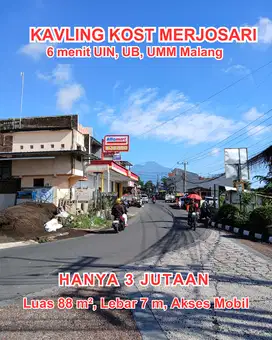 Kavling Merjosari dekat pusat perbelanjaan dan sarana pendidikan