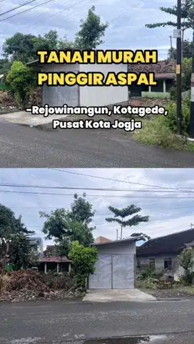 Tanah murah pinggir jalan aspal daerah kotagede strategis