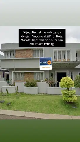 Di jual Rumah mewah cantik dilengkapi kolam renang  di Kota Wisata 