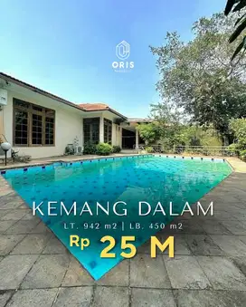 Rumah Halaman Luas Ada Pool di Kemang Dalam Jakarta Selatan