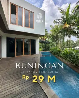 Rumah Mewah Ada Pool di Jaya Mandala Kuningan Jakarta Selatan