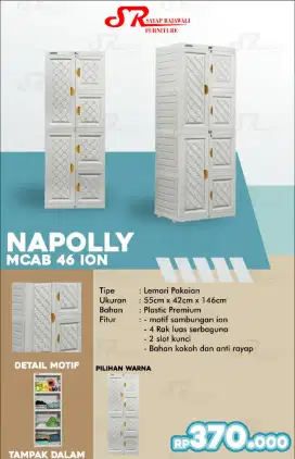 Berbagai Lemari Plastik Napolly MCAB dan Midicab Murah Area Jogja(Ars)