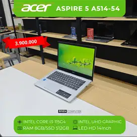 Laptop Acer Aspire 5 A514-54 Intel Core i3-115G4 RAM 8GB SSD 512GB HD