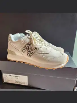 new balance 574 sea salt leopard women
