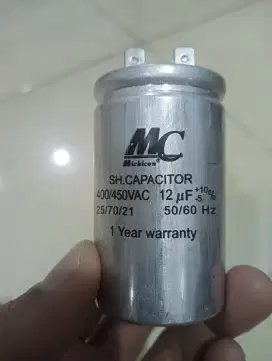 Kapasitor Mesin Cuci MC 12uf kaki 4