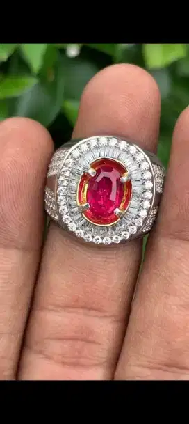 Ruby Mozambique Red NH No Heat Fresh Color 1.50 ct Top Luster
