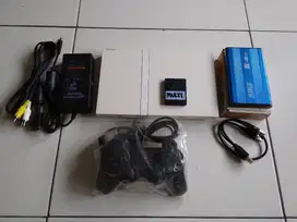 Ps 2 Slim Putih Cakep Hardis external 60gb Fullgame