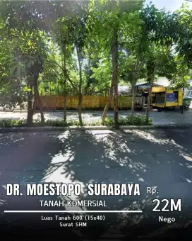Dijual tanah komersial jl.Prof DR Moestopo letak strategis