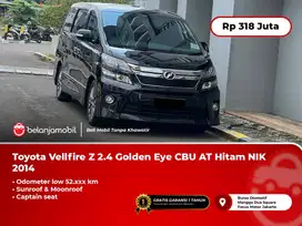 [ LOW KM ] Toyota Vellfire Z 2.4 Golden Eye CBU AT Hitam 2014/2015