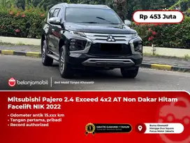 [ LOW KM 15RB ] Mitsubishi Pajero 2.5 Exceed 4x2 AT Hitam 2022/2023