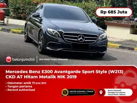 [ KM ANTIK ] Mercedes Benz E300 Avantgarde Sport Style Hitam 2019/2020