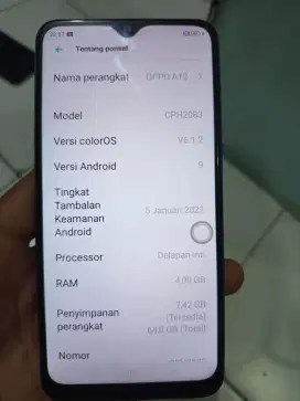 Hp Oppo a12 ram 4/64