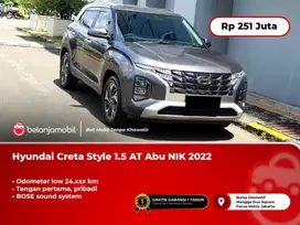 [ LOW KM ] Hyundai Creta Style 1.5 BOSE AT Abu 2022/2023