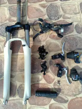 Jual suku cadang sepeda mtb bekas