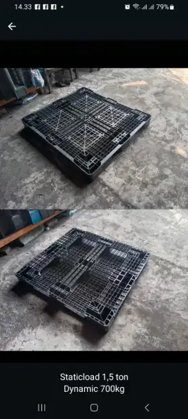 Suplier pallet plastik second palet plastik bekas