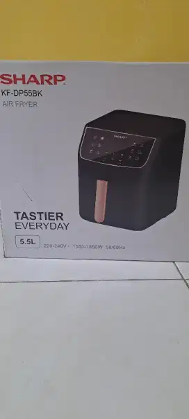 SHARP AIR FRYER KF-DP55BK 5.5LTR BLACK