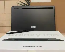 Samsung tab s8 5G 8/128 ex SEIN black fullset ori