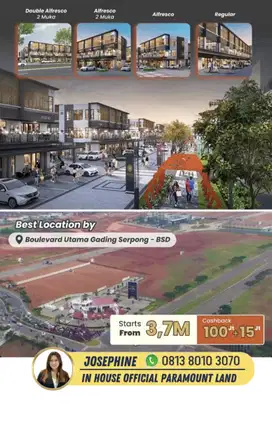 Ruko Pasadena Square Gading Serpong 3 Lantai Lokasi Strategis