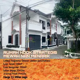 RUMAH HOOK 2-MUKA STRATEGIS MEWAH NAN MENARIK