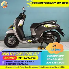 HONDA NEW SCOOPY SPORTY 2022 CASH/KREDIT SYARAT MUDAH KTP KK