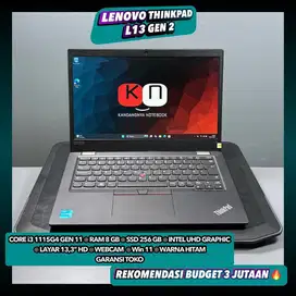 Lenovo Thinkpad L13 Gen2 Core i3 1115G4 Gen11 Ram8/256GB 13,3inch